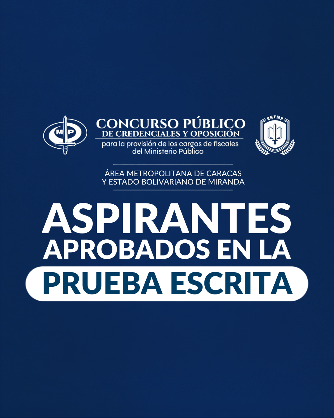 Aspirantes aprobados en la prueba escrita (vista previa).
