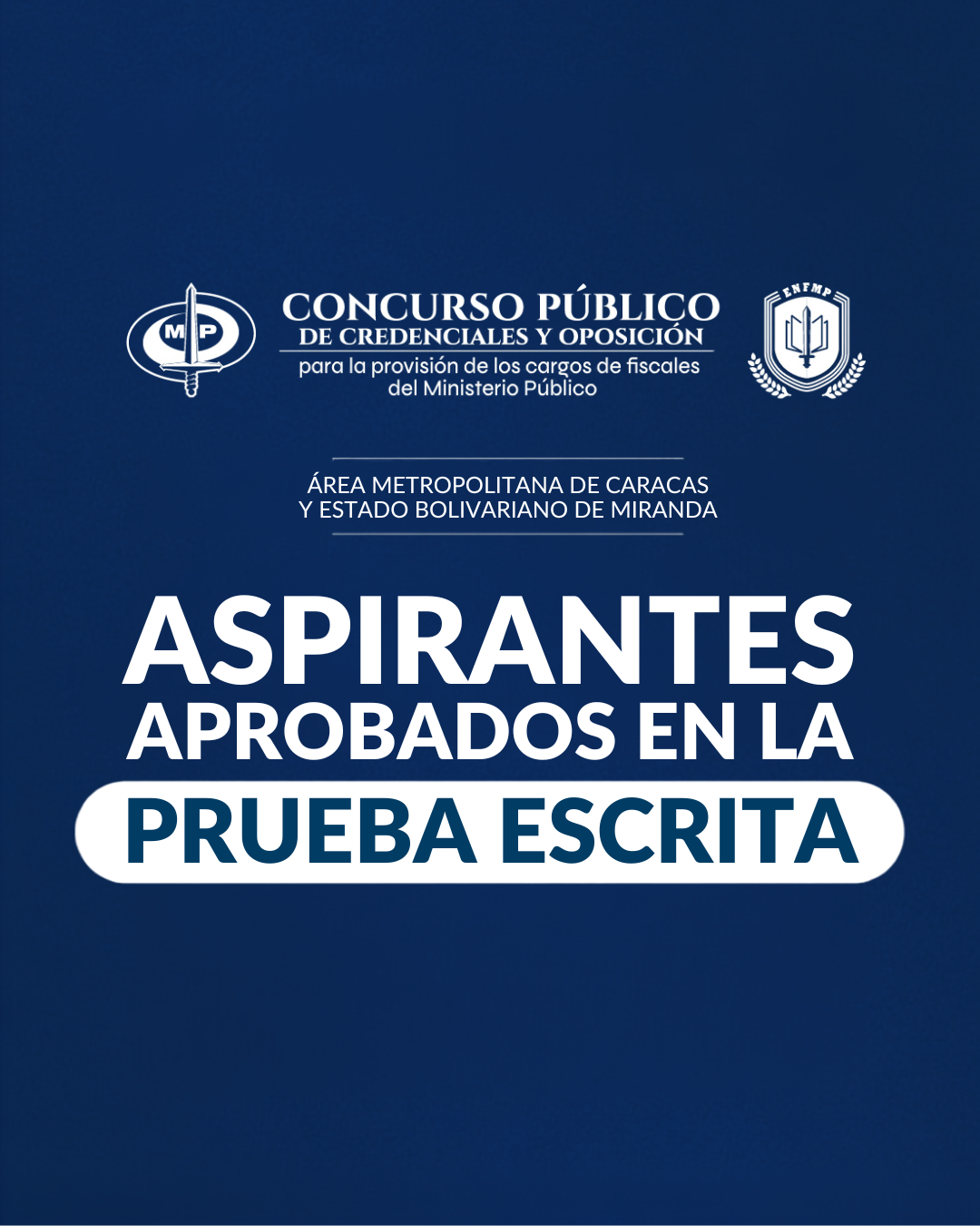 Aspirantes aprobados en la prueba escrita (vista previa).